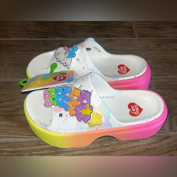 NWT Crocs x Care Bears stomp slide - Picture 1 of 6